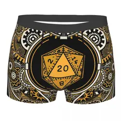 DnD Game STEAMPUNK GEAR D20 DICE, Underpants Cotton Panties Man Underwear Comfortable Shorts Boxer Briefs