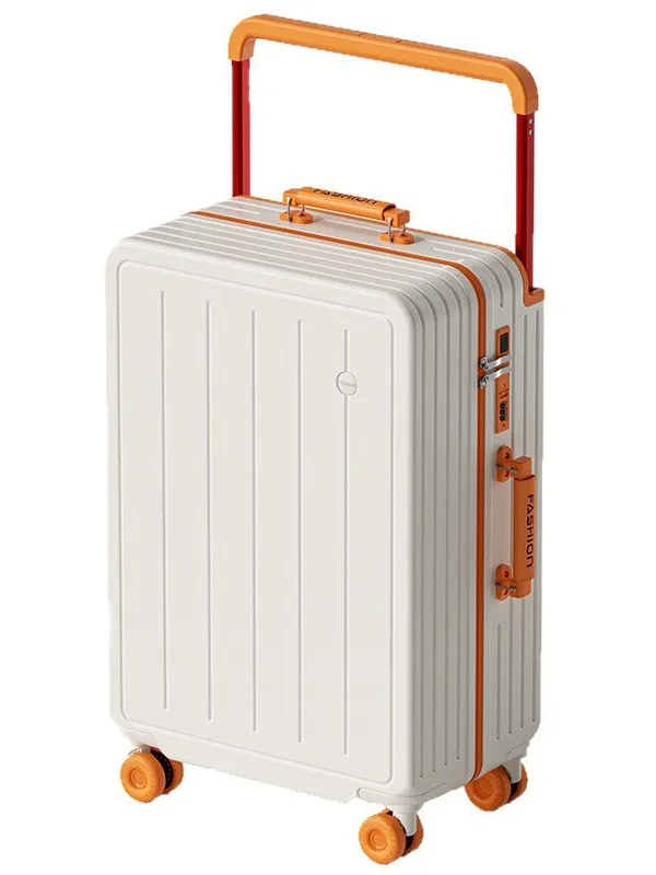 2026 New Wide Pull Rod Luggage 20 Inch Large Capacity Password Box Women's 24 Pull Suitcase Travel Ladies Password Box