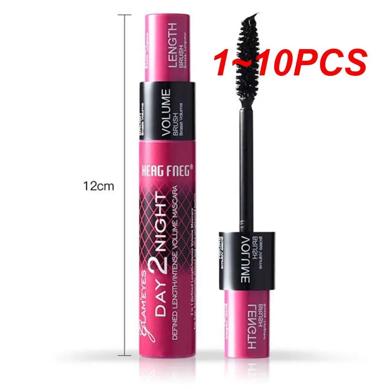 1 ~ 10 Stuks Zwarte Vloeistof 4d Zijden Vezel Mascara Waterdichte Rimel Maquiagem Verlengt Lange Dikke Curling Lash Mascara Wimper