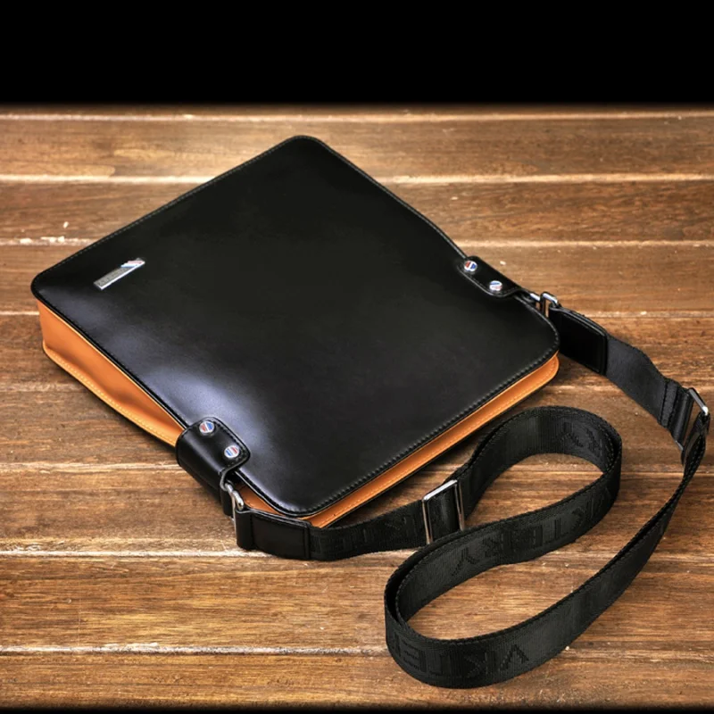 Luxury Leather Men Shoulder Bag Large Capacity Crossbody Messenger Bags Fashion Male Shoulder Strap Handbags Ipad Bag