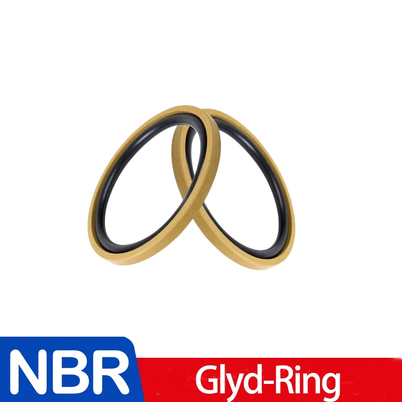 

1Pcs Glyd-Ring Hydraulic Cylinder Reciprocating Seal STD Hole Shaft Two-Way Piston Rod Combination Wear Ring Nitrile Rubber Buna