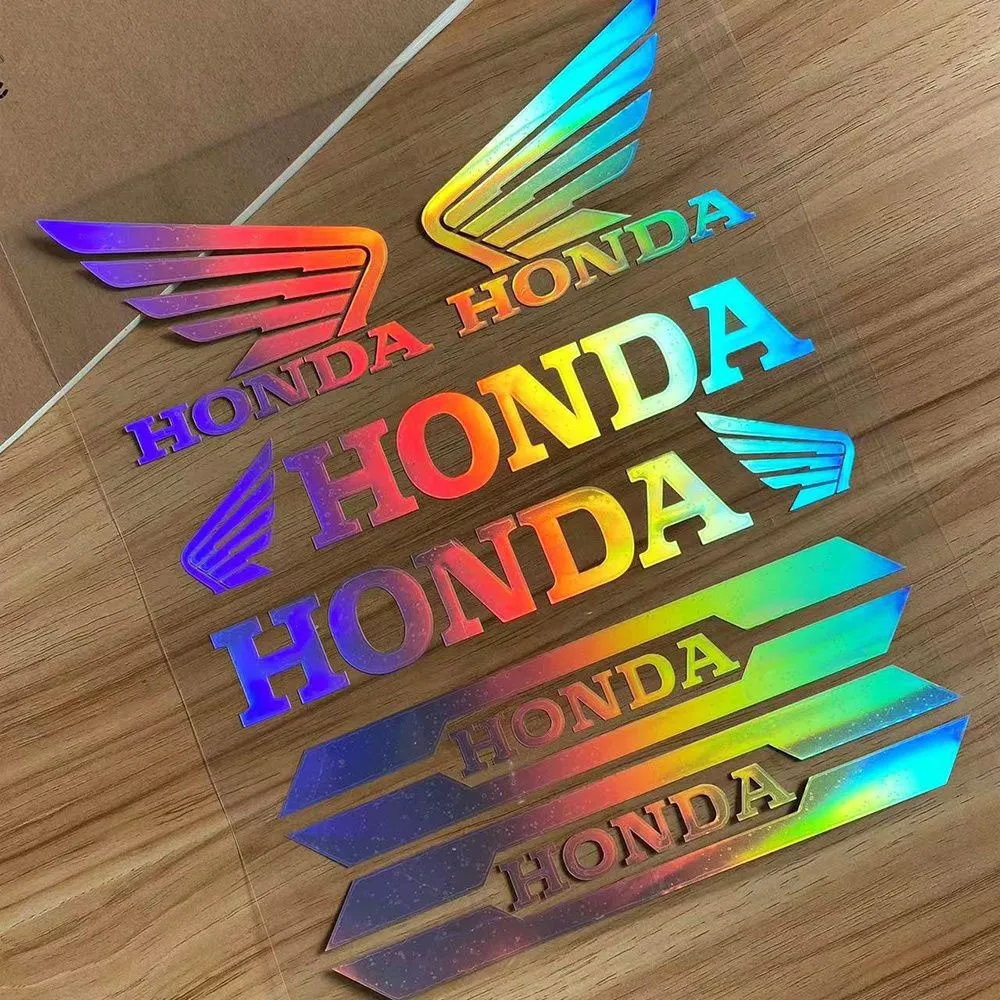 

Motorcycle Modification Stickers HONDA Logo Hollow Letter Wings Decals for Helmet Tail Box Fuel Tank Shock Absorber Decoration