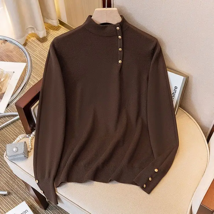 Premium Knitted High Neck Sweater Non-Pilling Autumn Winter Women's Fashion Guangzhou Thirteenth Factory Dongguan Daliang