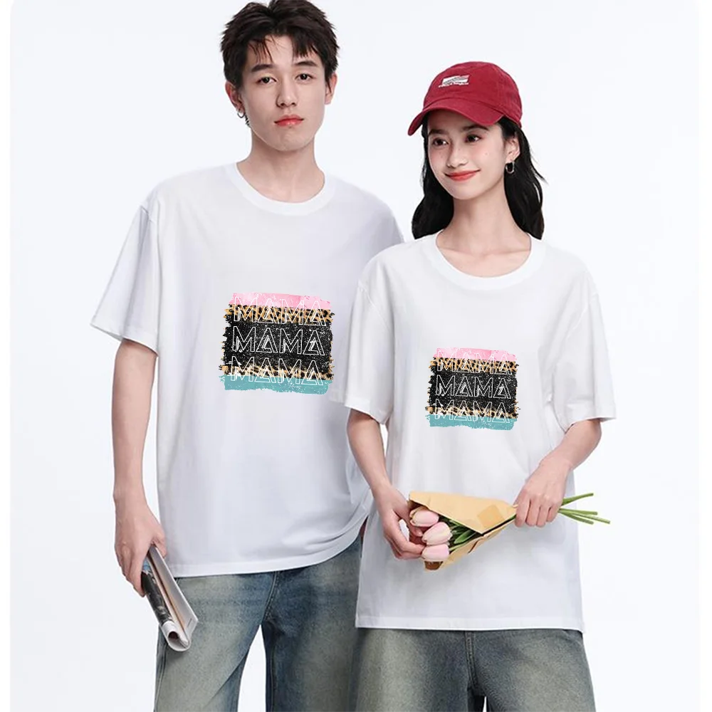 Mama Letter Printed T Shirt Cotton S-XL Personalized Custom Unisex Fit Breathable Fabric Casual Short Sleeve Tee Aesthetic Graph