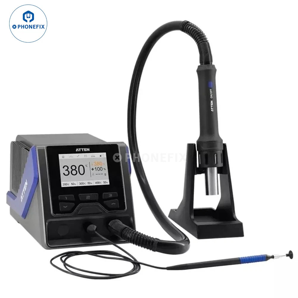 ATTEN GT-1028 1300W Intelligent Internet Hot Air Desoldering Station LCD Digital Display Welding Station For BGA PCB IC Repair