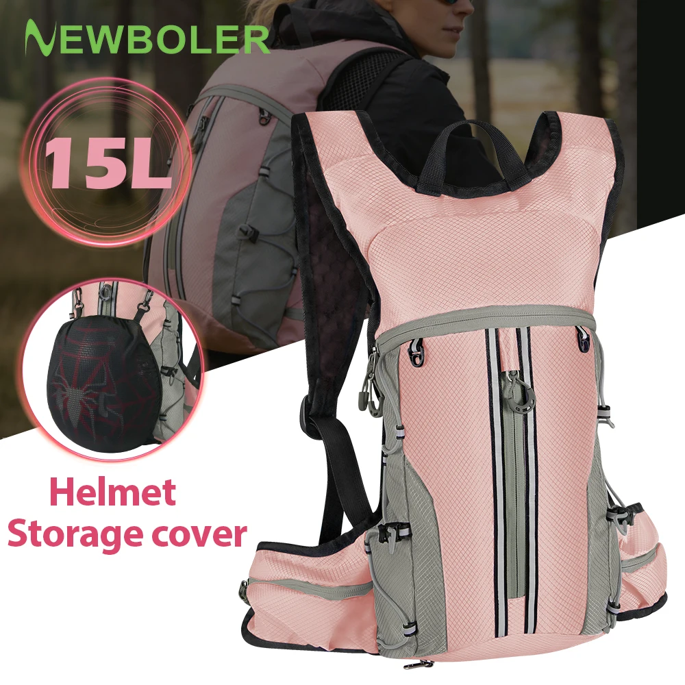 

NEWBOLER 15L Outdoor Water Repellent Sports Bag Cycling Hydration Backpack Travel Hiking Climbing MTB Road Bicycle Backpack