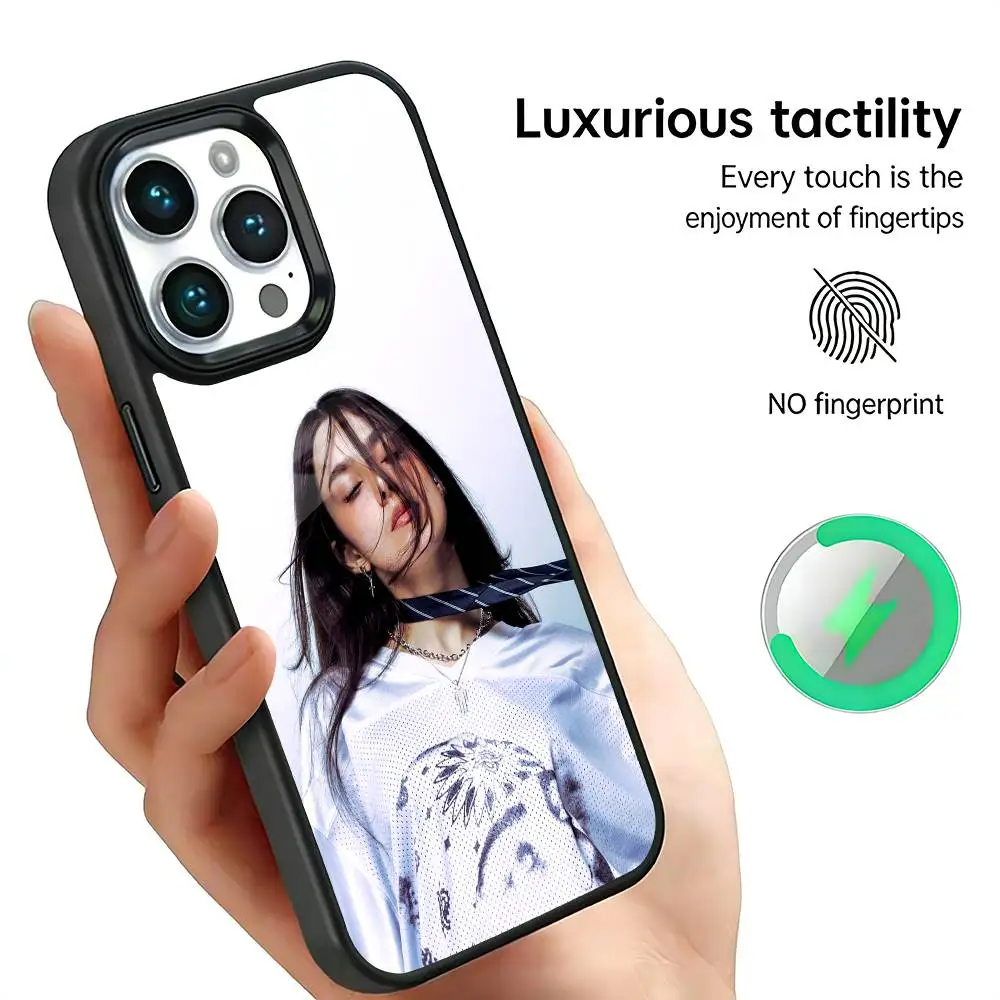 Singer B-Billie Eilish Phone Case For IPhone17 16 15 14 13 12 11 Plus Pro Max Plus Wireless Charger Cover Funda