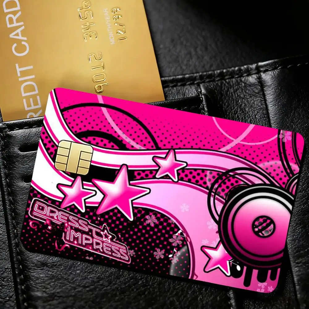 F-FrutigerS M-Metro Art Decorative Waterproof Film Skin Cover Credit Card Stickers Debit Front Bank Bus Pass