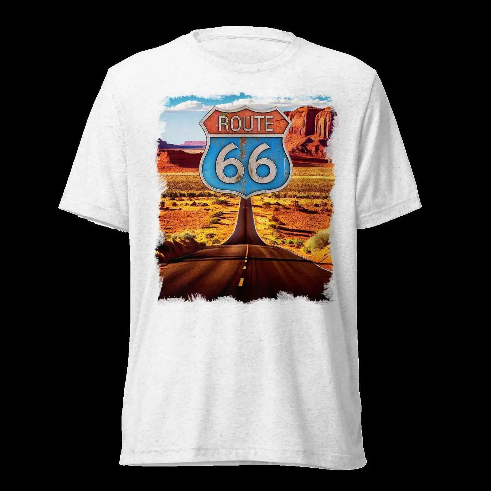 Винтажная футболка Route 66 Il Sogno Americano On The Road в уличном стиле, с эффектом потертости, мужская, для повседневной носки, в стиле кэжуал