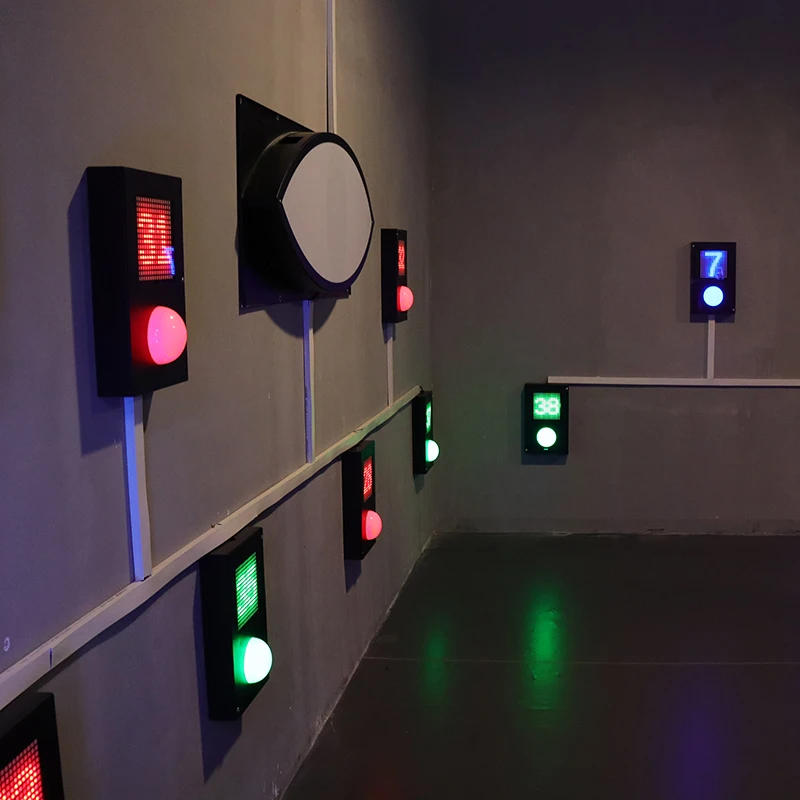 Wall Interactive Indoor Hide Push Button Counting Number LED Light Activate Game Evil Eyes - view 4