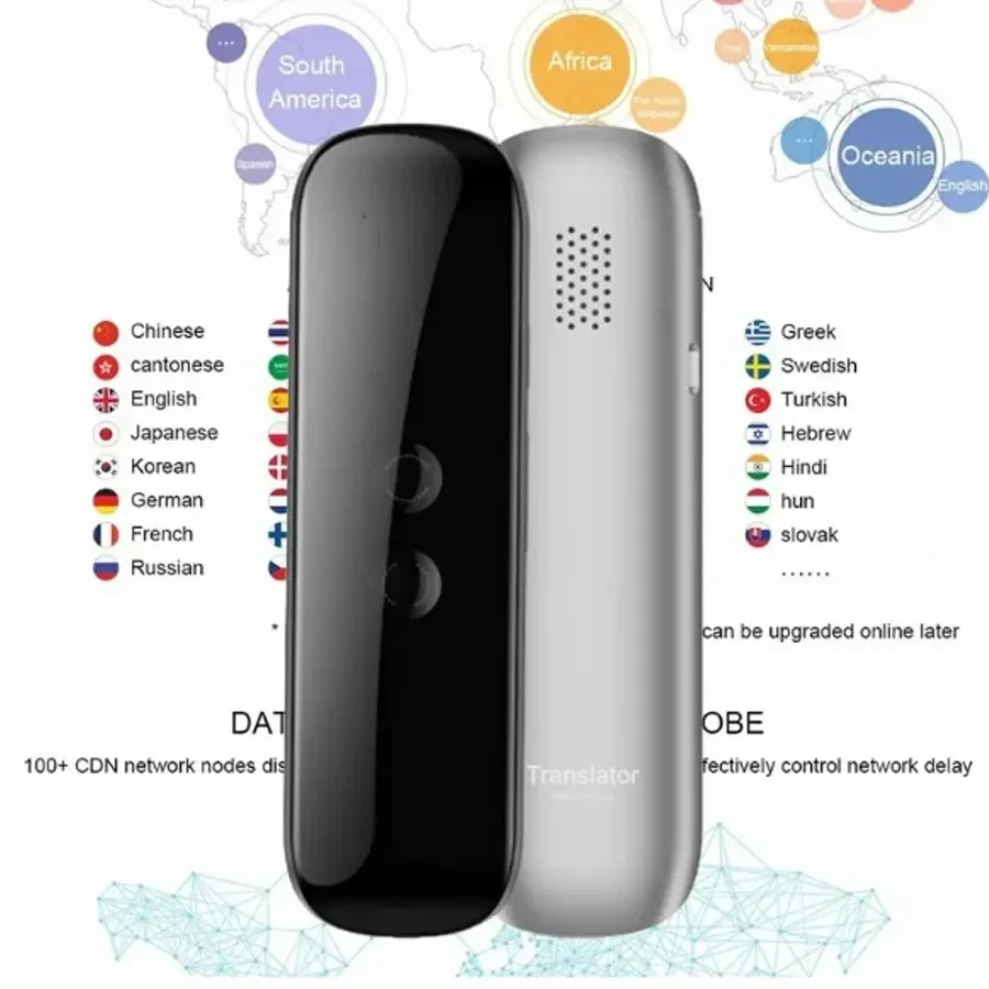 Protable G5 Voice Translate 40 Lingue Multi Lingue Traduttore Wireless a 2 Vie a Traduzione Istantanea APP Dispositivo Bluetooth