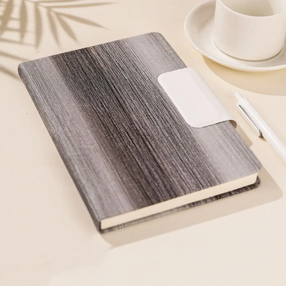 200 ページ A5 ノートブック PU レザーカバー磁気バックル付きビジネスオフィスメモ帳厚紙耐摩耗性日記