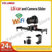 YELANGU L5 Motorized Camera Slider Automatic Video Dolly Car Rail Systems for DSLR Camera for Sony for iPhone 14 Pro MAX