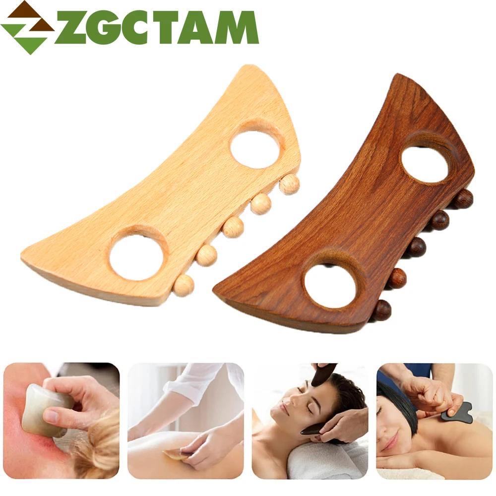 1Pcs Wood Gua Sha Massage Tool, Acupoint Massage for Health Care, Manual Massage Scraping Board, Wooden Body Sculpting Tools