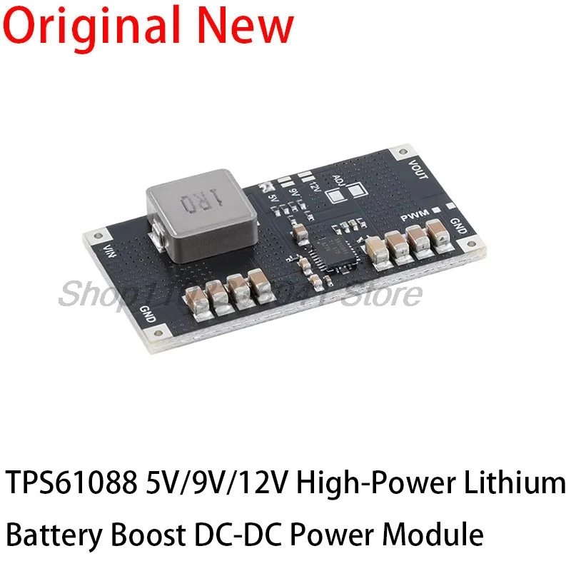 TPS61088 5V 9V 12V Adjustable Boost Step Up Board Module Switch Power Supply Module PWM/PFM 10A Current 1MHz Switching Frequency