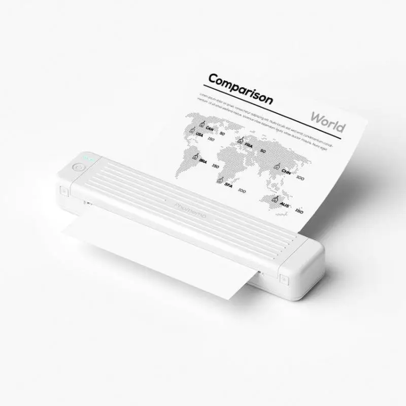 Phomemo P831 Portable Printers 300dpi Thermal Transfer Mobile Printer With 8.5 X 11 US Letter/A4 Regular Paper For Office/travel