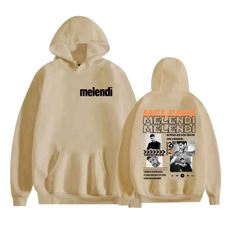 مغني الراب ميلندي جولة 2025 الجرافيك هوديي الرجال النساء طويلة الأكمام خمر موضة البلوز رجل كنزة صوف مقنعين الشارع الشهير