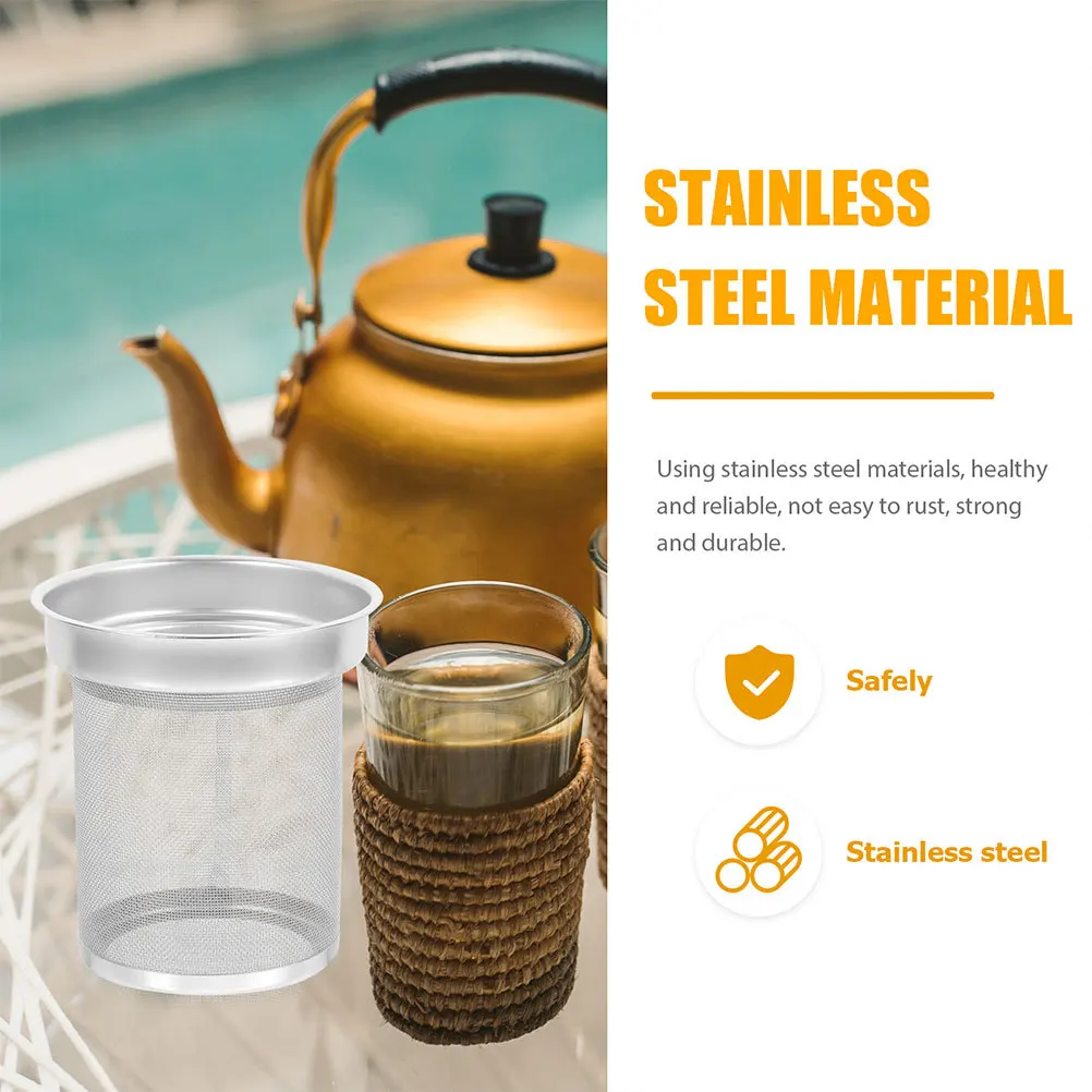 

Stainless Steel Tea Strainer Teapot Filter Replacement Mesh Insert Easy Clean Loose Leaf Accessory Tea Strainer