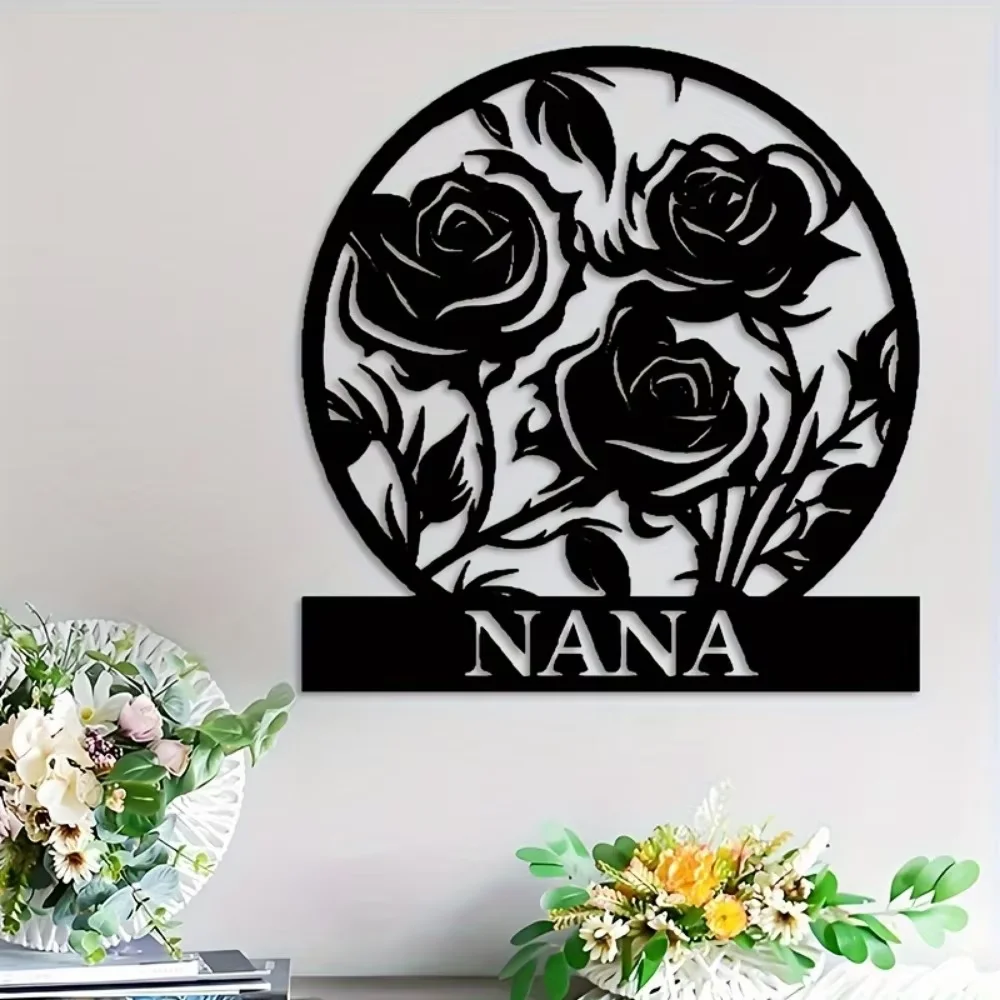 

Exclusive One - Piece Custom Vintage Wall Art. Valentine's Rose Striped. Ideal for Dorms, Parties, Love Gift.