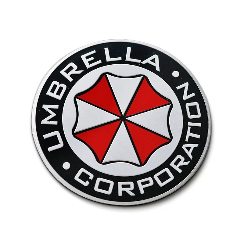 High-Quality Umbrella Corporation Metal Car Emblem Badge- Stylish & Authentic Accessory for Car, Motorcycle, Bike, Laptop, etc.