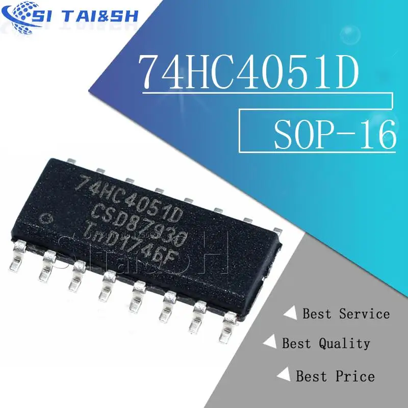 10pcs/lot 74HC4051D 74HC4051 SN74HC4051D Black plastic protective case For SOP-16