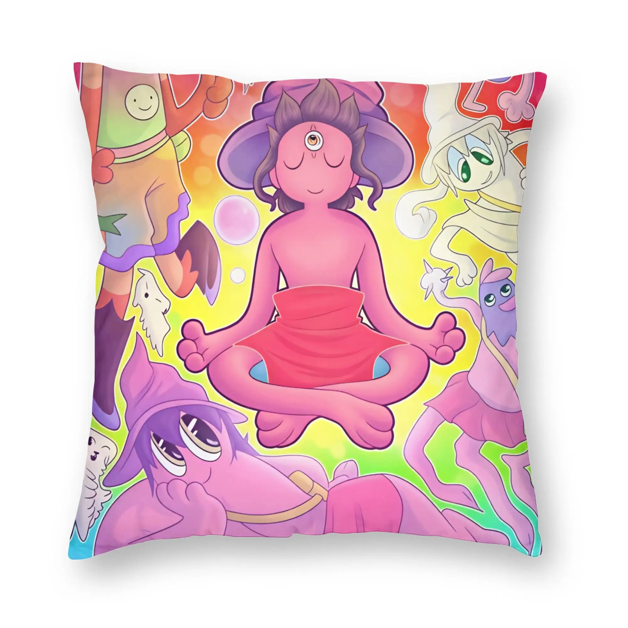 Pillow Case Cartoon M-Midnight Gospel Graphic  Pillow Cover For Couch Sofa Bedroom Novelty Pillowcases