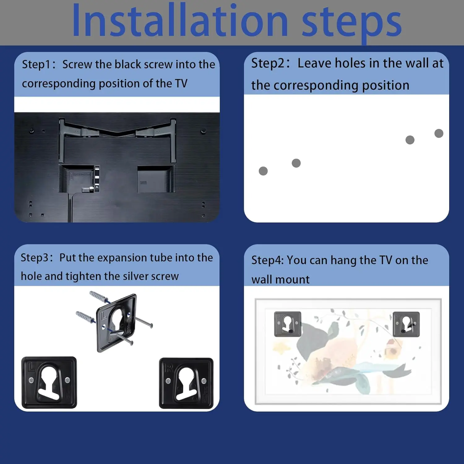إطار جديد للتلفزيون على الحائط BN61-17233A / BN61-17234A لسامسونج 32 "43" مناسب لسلسلة 2019-2025 LS03AA LS03BA LS03CA LS03TA #3
