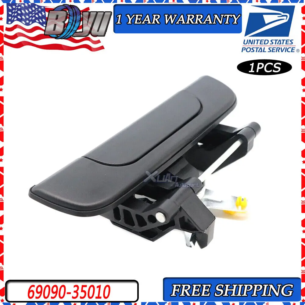 69090-35010 Xuan Car Black Rear Passenger Side Exterior Outside Door Handle For Toyota Hilux Tacoma 1995-2012 6909035010