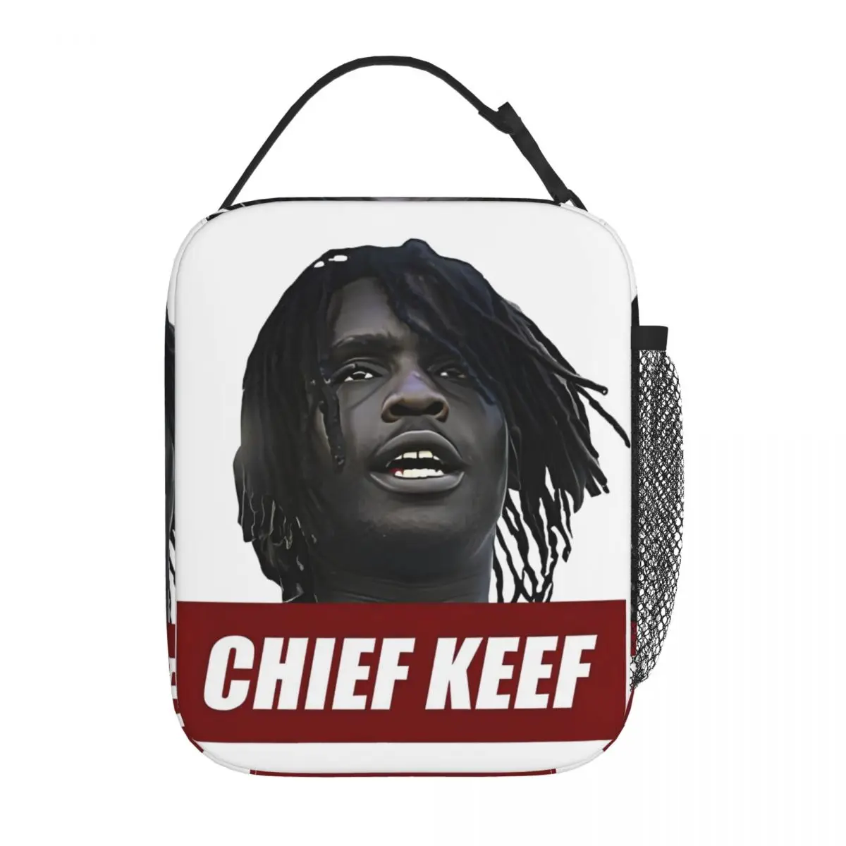 Chief Keef Hip Hop Merch Insulated Lunch Bag For Outdoor Storage Food Boxes Portable Cooler Thermal Lunch Boxes