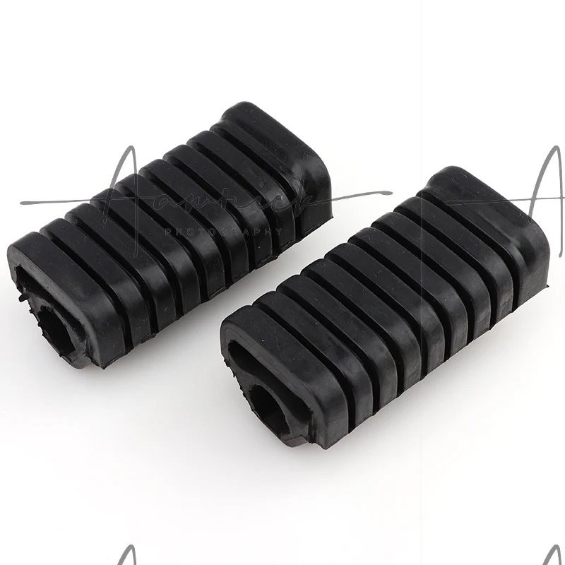 1 Pair Motorcycle Foot Pegs Rubber Anti-Slip Pedal Pegs Cover Set for Honda WY125 Motorcycle Parts New 2024