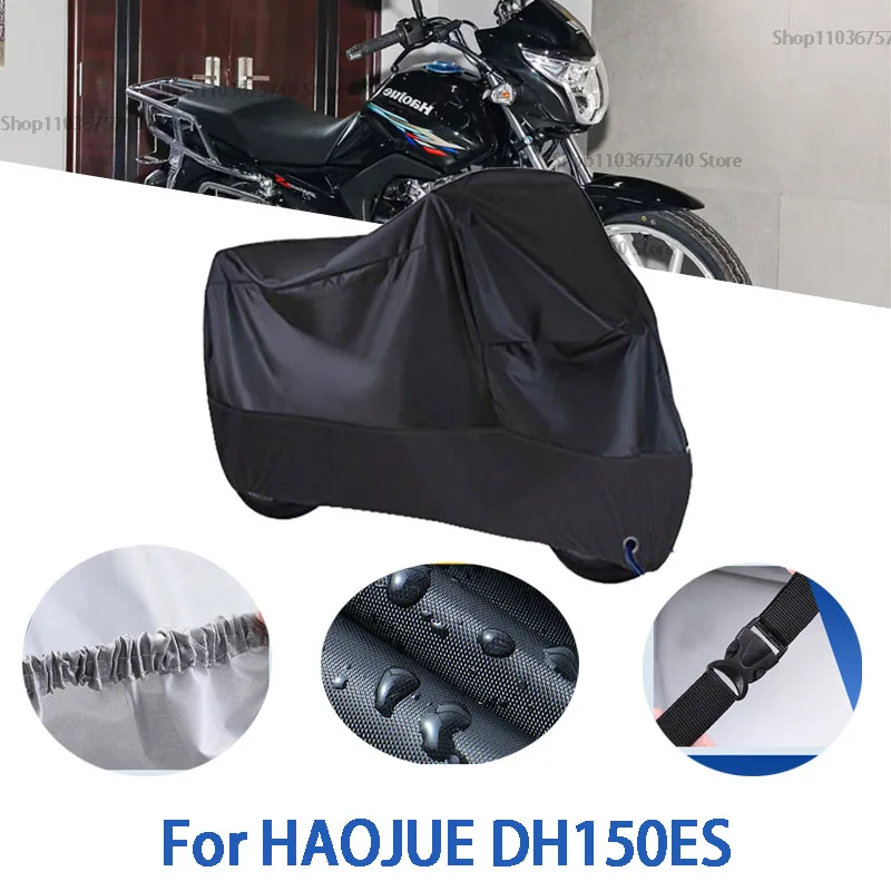 

Motorcycle Full Covers For HAOJUE GN125 Car Outdoors Sun Protection Dust No Ear Thickened Oxford Clothcover Accessories