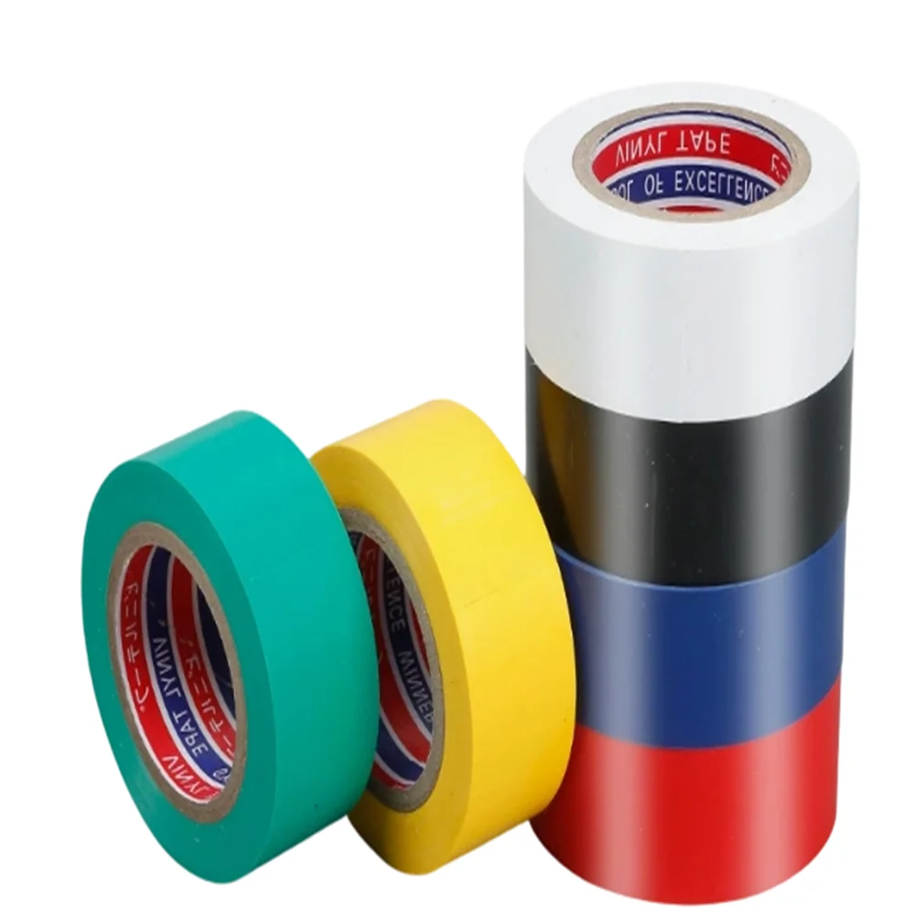 High Temp Resistant PVC Electrical Insulation Tape Waterproof Flame Retardant Lead Free with Super Strong Adhesive