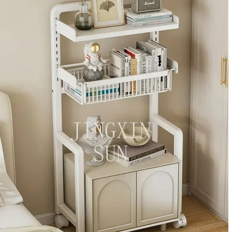 Living Room Storage Rack Book Platform Movable Bedside TableBedroom Storage Shelf Modern Simple Craft Multi-Functional Stan