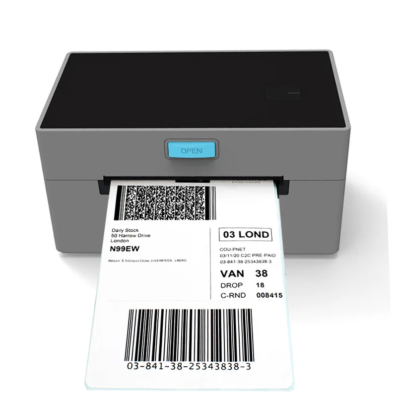 

Wholesale Cheap 9220 203DPI 4x6 USB+BT Desktop Thermal Shipping Label Printer Sticker Machine for Color Sticker Labels