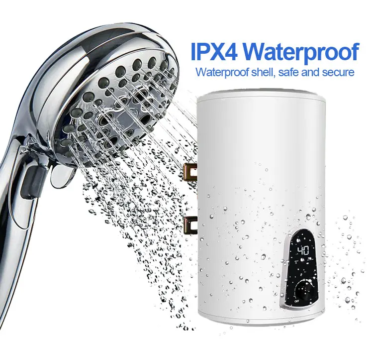 Round 50L Mini Electric Water Heater Geyser Hot Water Shower Calentador De Agua Electrico for Household Bathroom Storage
