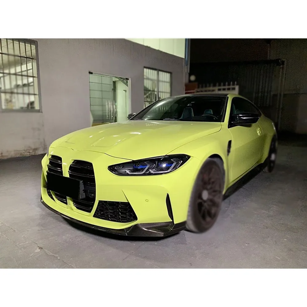

Real Dry Carbon Car Front Lip Bumper Chin Splitters Spoiler for BMW G80 G82 G83 M3 M4 2021+ Car Body Kits Styling Accessories