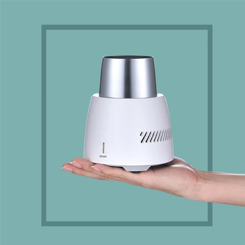 

AS62 Летняя чашка с быстрым охлаждением, мини-чашка с непрерывным охлаждением, настольный холодильник, кружка для воды/соды/сухожителей, вилка стандарта США, белый