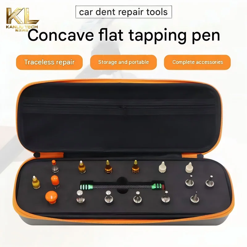Dent Repair Tap Down Pen Kit, Professional Auto Body Sheet Metal Leveling Tool, Car Dent Removal Magic Tool, No Painting