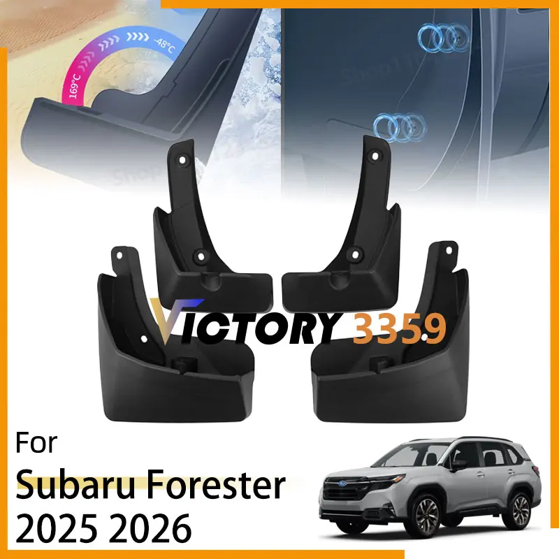 

Брызговики 4x4 для Subaru Forester 2025 2026, аксессуары SL, брызговики, передние и задние колеса, брызговики, расширители крыльев, внешняя часть