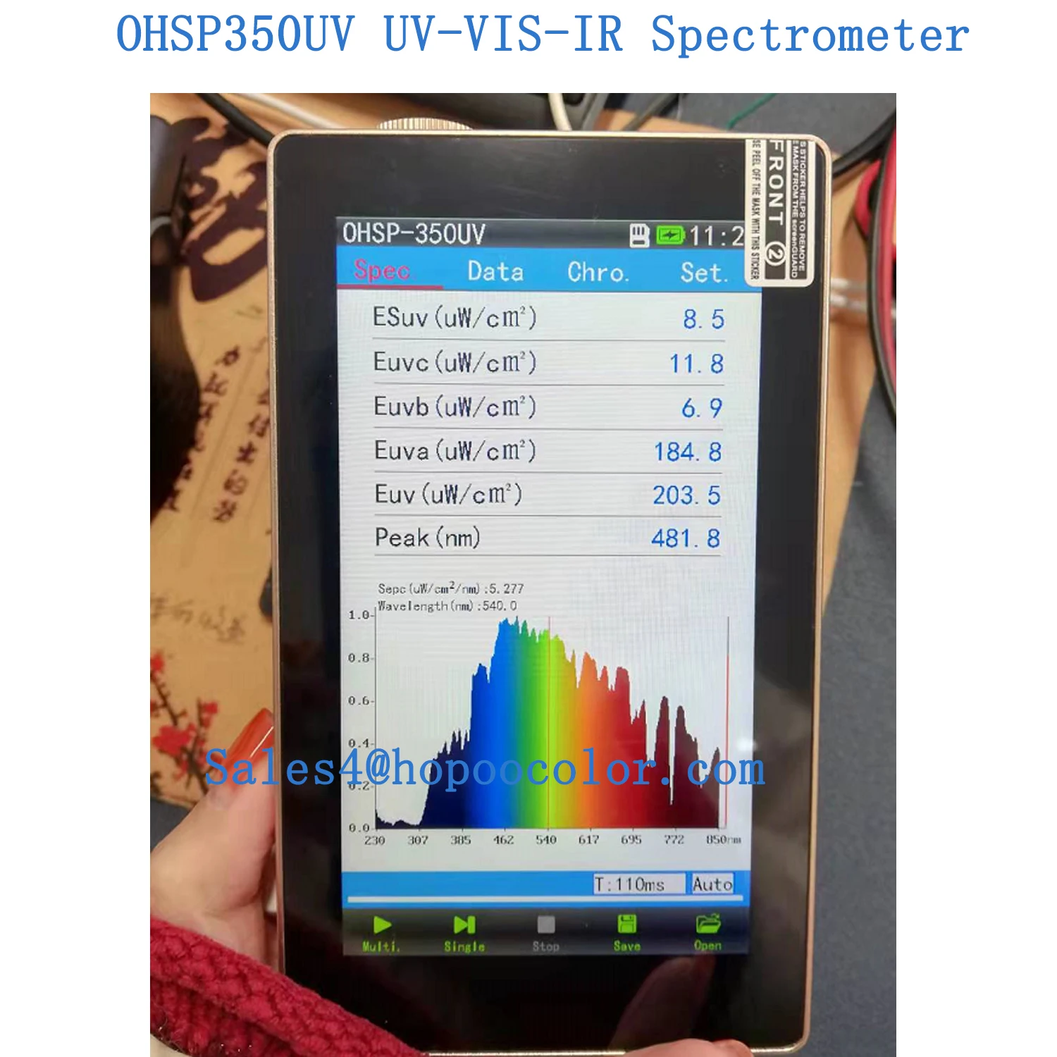 OHSP350UV Radiometer UV Light Meter Intensity Test Spectrophotometer UVC Price