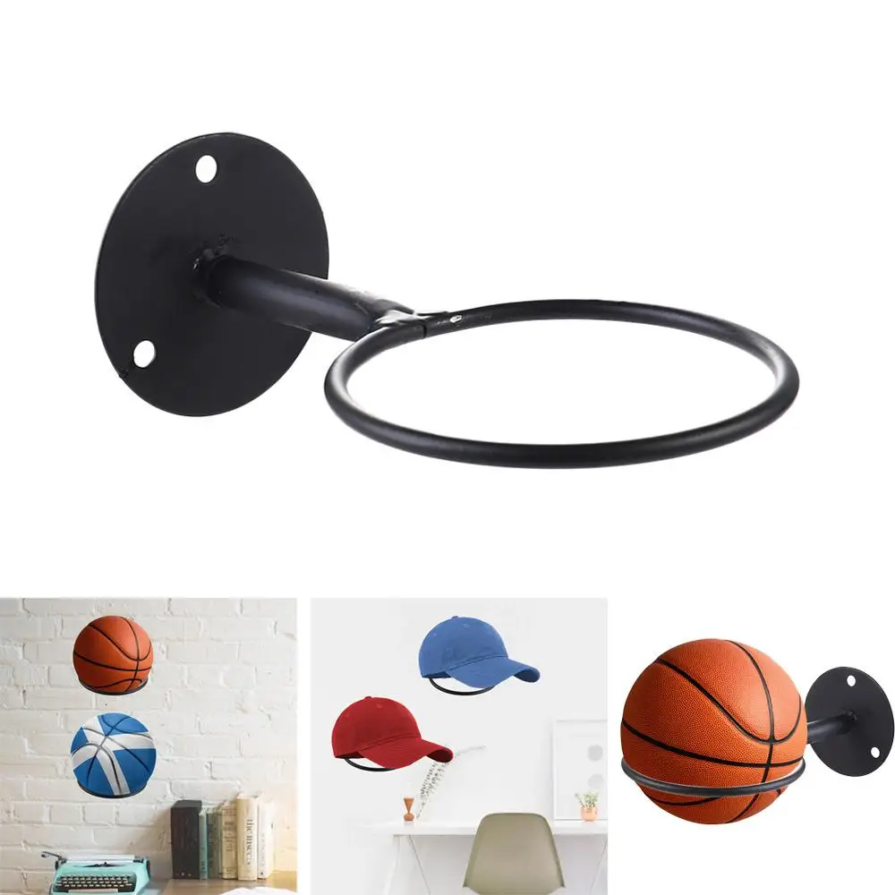 Rack Hat Storage Ball Holder Basketball Display Holder Ball Display Stand Football Display Shelf Basketball Storage Rack