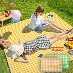 Coperta da picnic pieghevole Tappetini da spiaggia impermeabili con sabbia Addensare Tappetino da picnic ultraleggero da campeggio Accessori da spiaggia da viaggio all'aperto