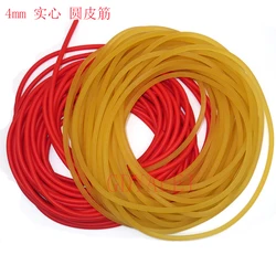 10meters(394inch4mmSolid Slingshot Round Rubber Band High Elastic Solid Latex Rubber Band,