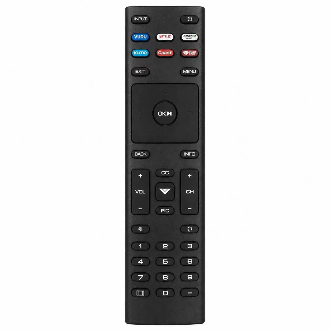 Replacement Remote Compatible For Vizio XRT136 LCD TV D24f‑F1 D43f‑F1 D50f‑F1 E43‑E2 E60‑E3 E75‑E1 M65‑E0 M75‑E1 M70‑E3 App