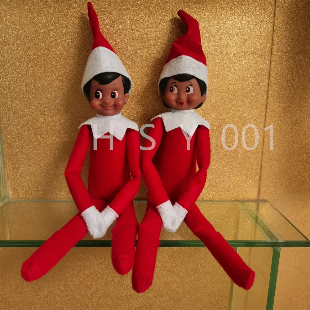 2Pcs/Set 32cm Elf Doll Christmas Decorations Children Play Home Holiday Gifts