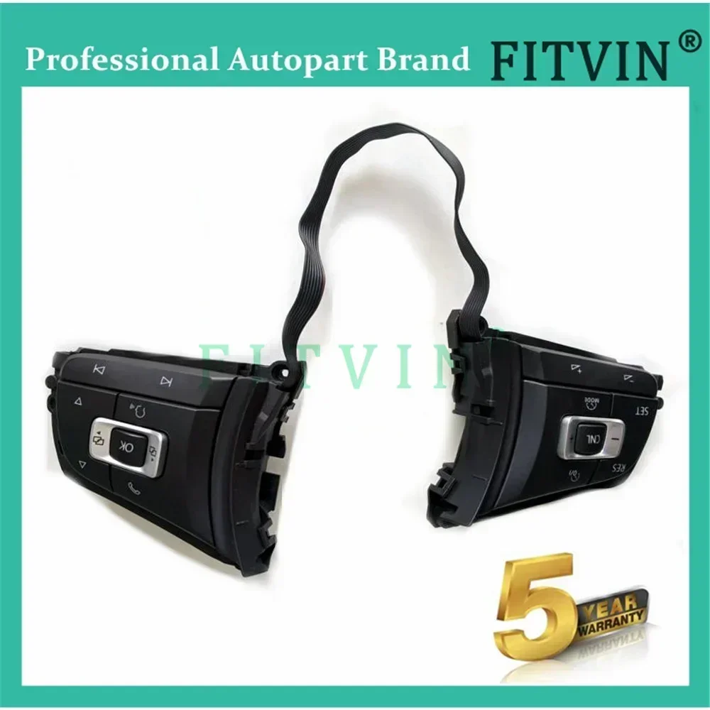New 5G0 959 442 AE for Golf 7 GTI R-LINE Sport Version Multifunction ACC Steering Wheel Button 5G0959442AE