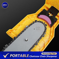 Portable Chainsaw Chain Sharpener Bar-Mount Electric File Grinder for Woodworking Fast Chainsaw Teeth Sharpening Tool