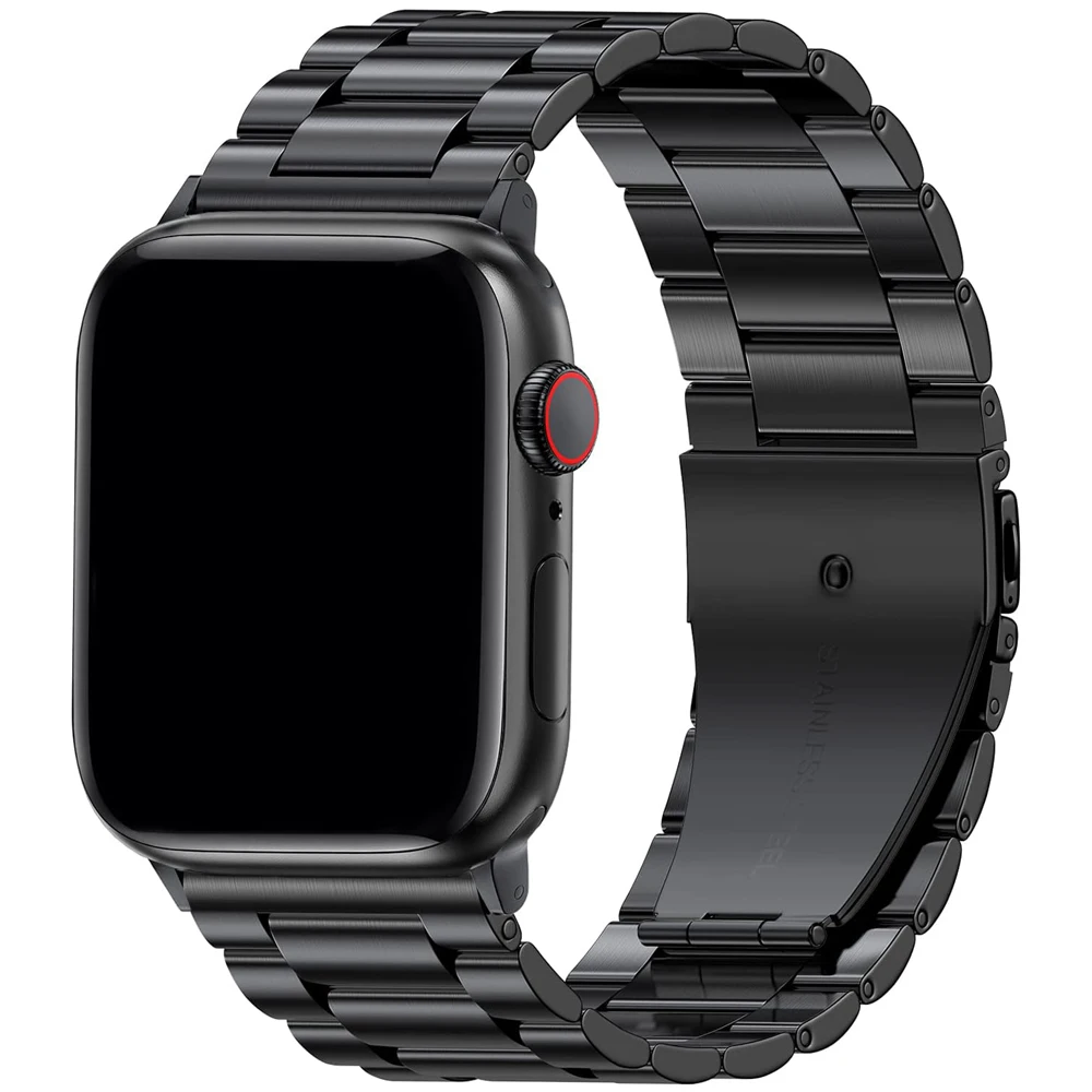 Apple Watch用ステンレススチールストラップ,Apple Watch用,メタルブレスレット,45mm,ウルトラ49mm, 41mm, 40mm, 44mm,iwatchシリーズ9,8,7,6,5,