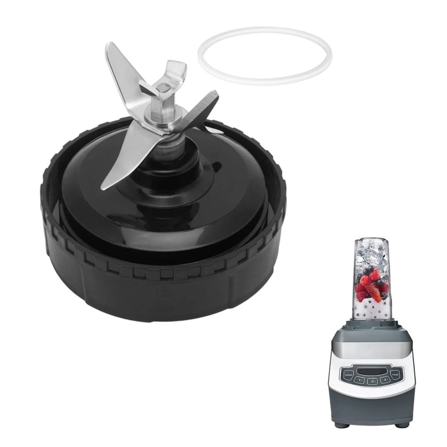 

6 Fins Blade for 16 Oz Cup Ninja Blender for BL660 1100w, BL771 30, BL770 1500w, BL780CO BL663 BL663CO BL665Q Replacement