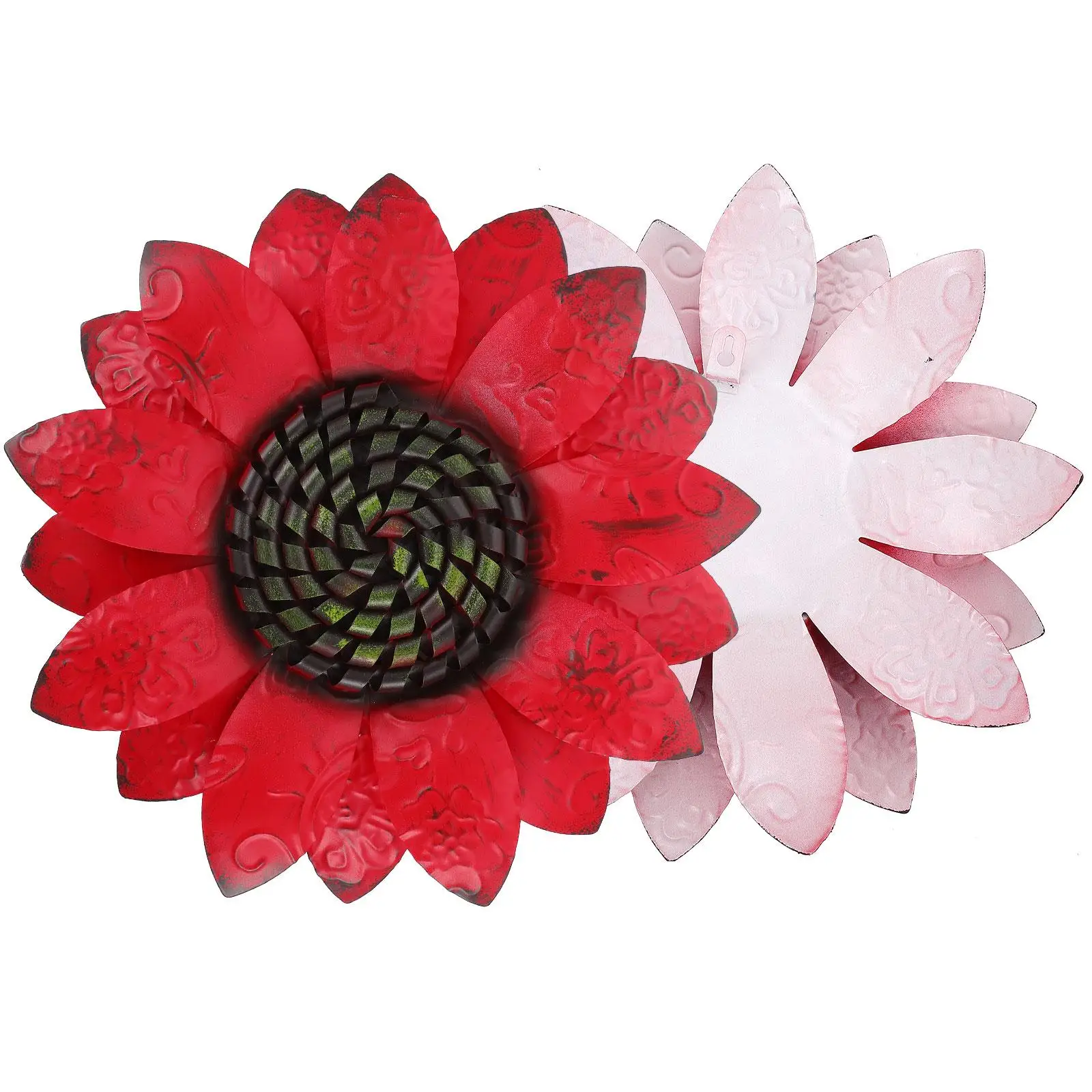 

Artificial Iron Wall Iron Flower Pendant Decor Red Home Adornment Bright Style Flower Pendant Wall-mounted Hanging